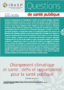 Changement climatique et santé : défis et opportunités pour la santé publique